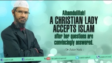 A Christian lady accepts Islam after her questions are convincingly answered by Dr Zakir Naik