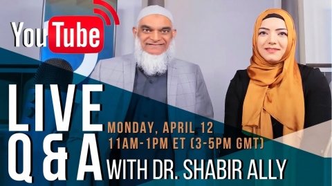 LIVE Q&A & Ramadan Tips with Dr. Shabir Ally