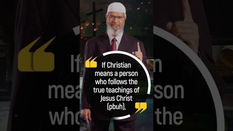 If Christian means Following the Teachings of Jesus Christ (p) then We Muslims are more Christian...